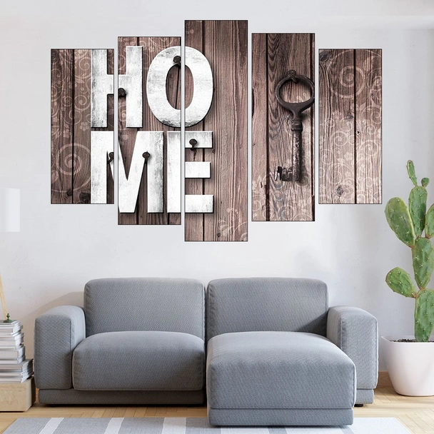 Декорация HOME с ключ - картина пано за стена - Image 3