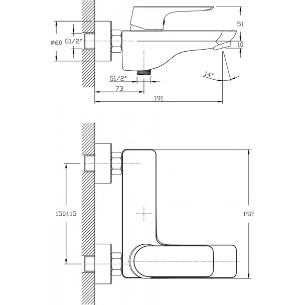 Месингов смесител "ноеми"-  icf 6628338 -  Inter Ceramic - Image 2