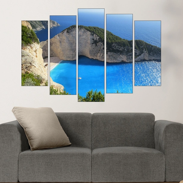 Плаж в Корфу - картина пано за стена - Image 3