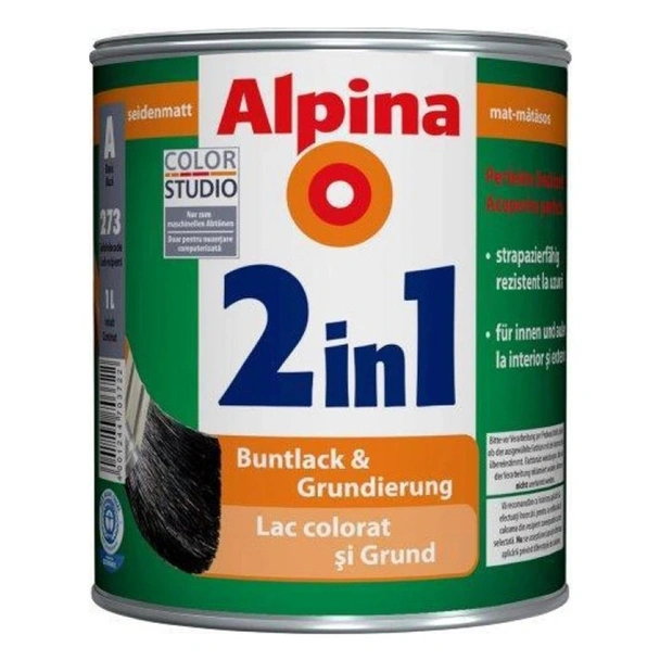 Лак мат на водна основа 920 мл База 3 SDM MIX Buntlack ALPINA