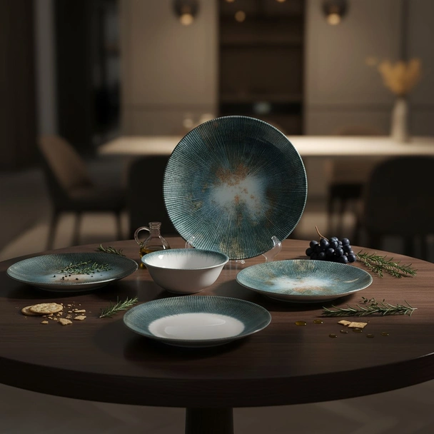 Порцеланов сервиз за хранене 24 части Земя TOPRAKSAN - Image 8