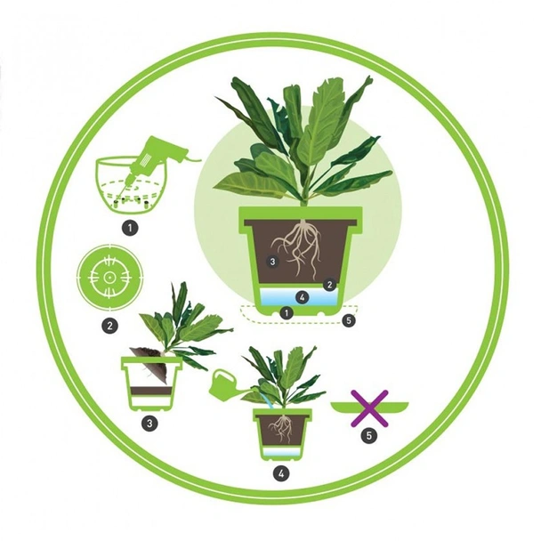 Саксия с дренаж Ø23.5 см Фрезия Фюжън - Image 2