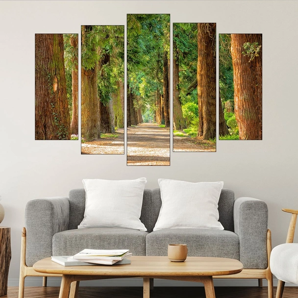 Път сред вековни дървета - картина пано за стена - Image 3