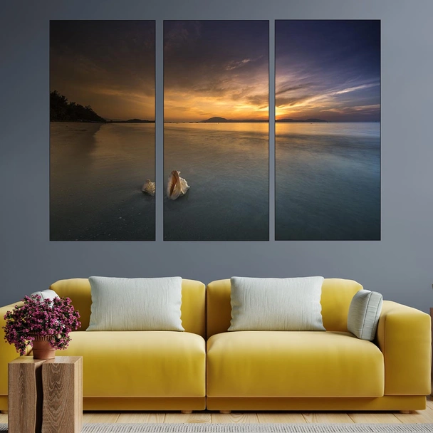 Раковини на плажа - картина пано за стена - Image 2
