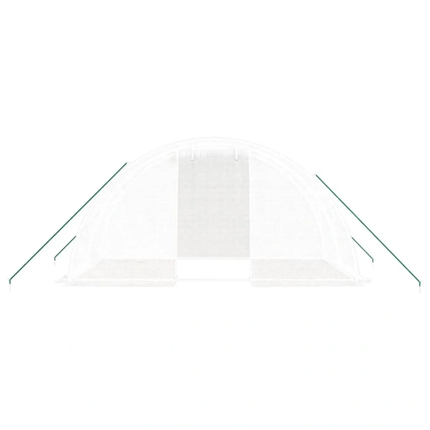 Оранжерия със стоманена рамка  4x2x2 м - 8 м² бяла - Image 3