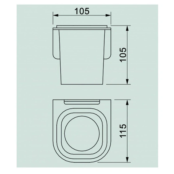 Поставка за четка за зъби Елинор черен мат INTER CERAMIC  - Image 2