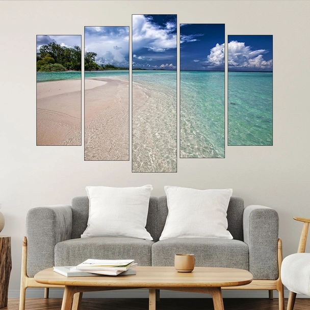 Тюркоазен плаж - картина пано за стена - Image 3