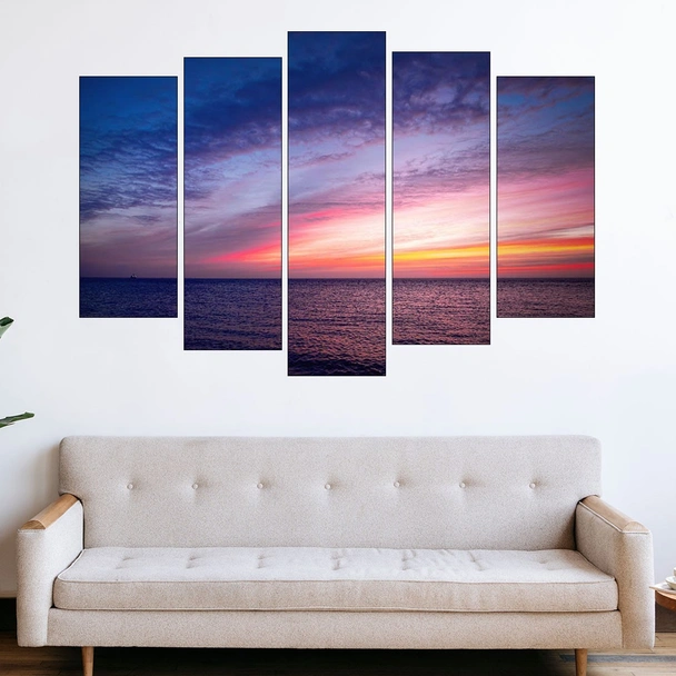 Изгрев в открито море - картина пано за стена - Image 3