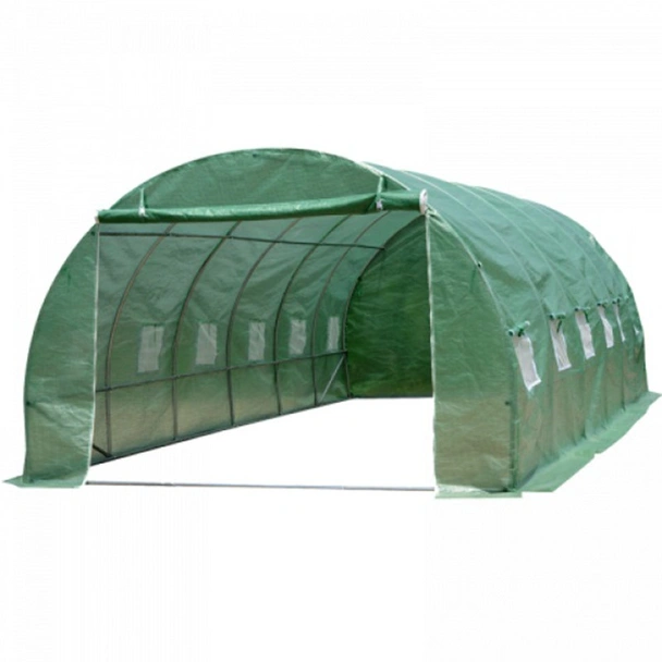 Резервно покривало за оранжерия 6x3x2 м с две врати и 12 прозореца - Image 2