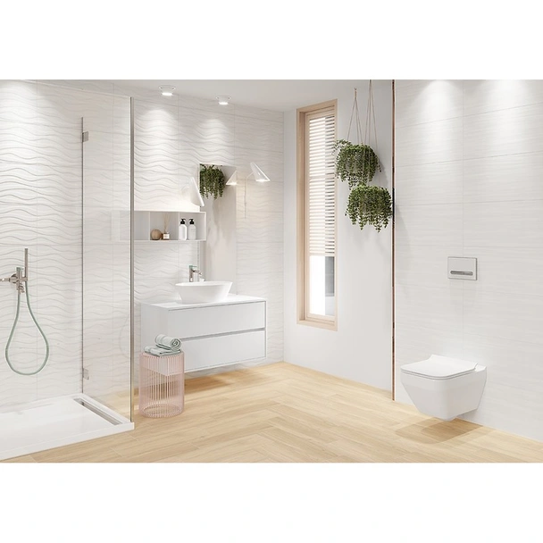 Гранитогрес 30x60 см White Smudges Satin Soft Romantic CERSANIT - Image 2