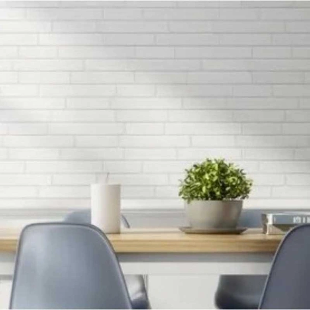 Облицовъчна плочка 17x52 см Apalache Bianco ECOCERAMIC - Image 4