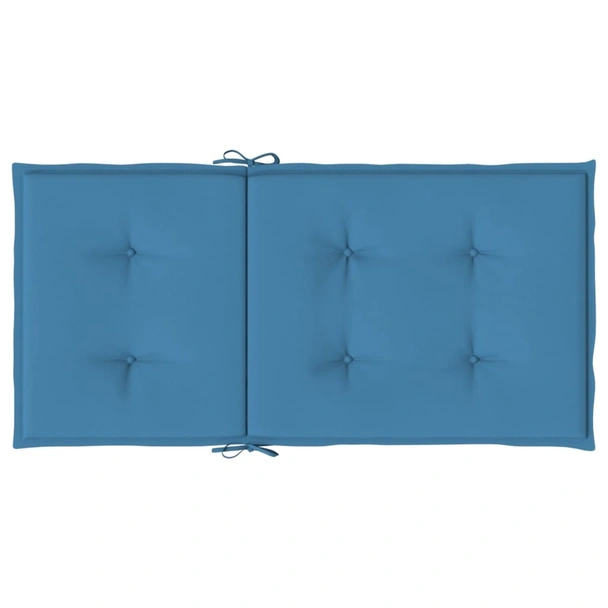 Възглавници за столове 2 бр меланж сини 100x50x4 см плат - VL4002457 - Image 7