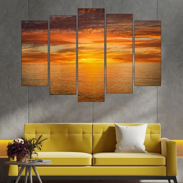 Залез над окeански хоризонт - картина пано за стена - Image 3