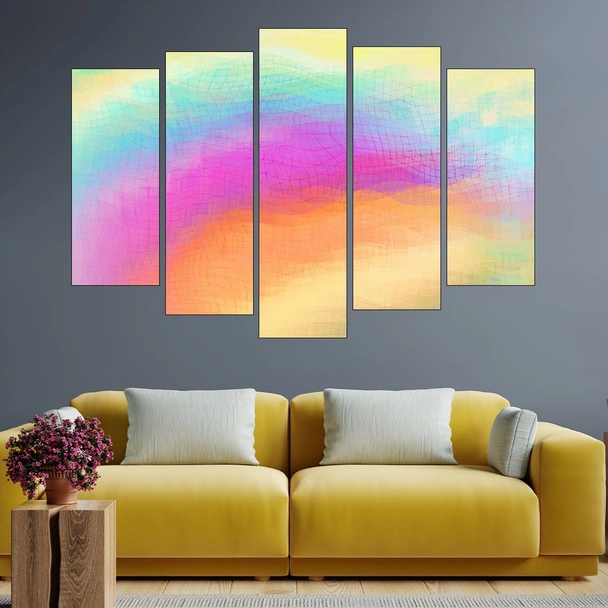 Абстрактна цветна илюстрация - картина пано за стена - Image 3