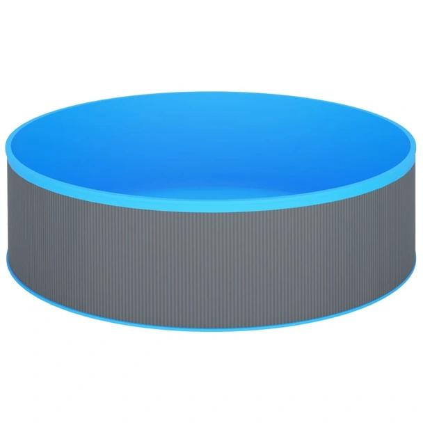 Басейн с линер, 350x90 см, сив - Image 3