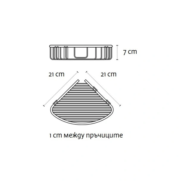 Двойна етажерка за баня с дълбока и плитка кошничка KAPITAN - Image 3