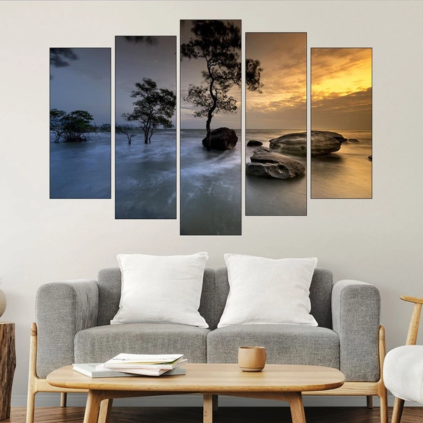 Мангрови дървета във водата - картина пано за стена - Image 3