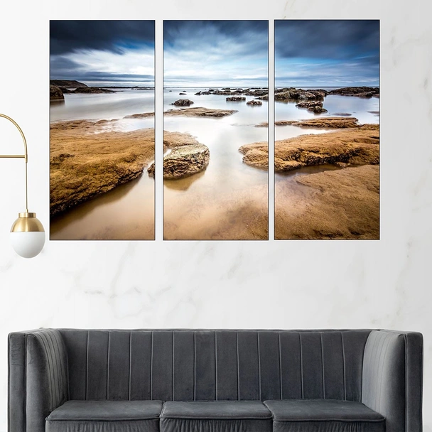 Скалист морски пейзаж - картина пано за стена - Image 2