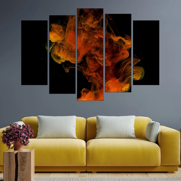 Цветно мастило - абстракция - картина пано за стена - Image 3