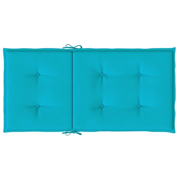 Възглавници за столове  2 бр тюркоаз с ниски облегалки текстил - VL361337 - Image 6