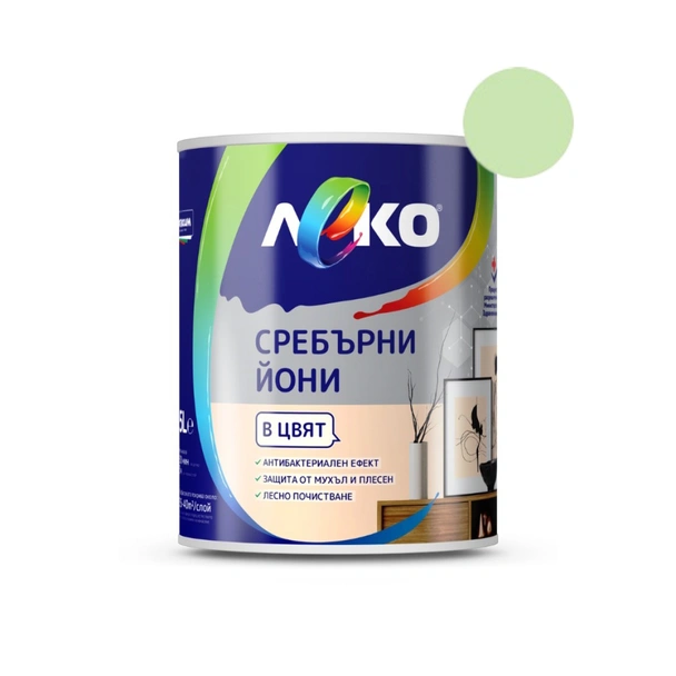 Интериорна боя със сребърни йони 2.5 л бамбук LEKO