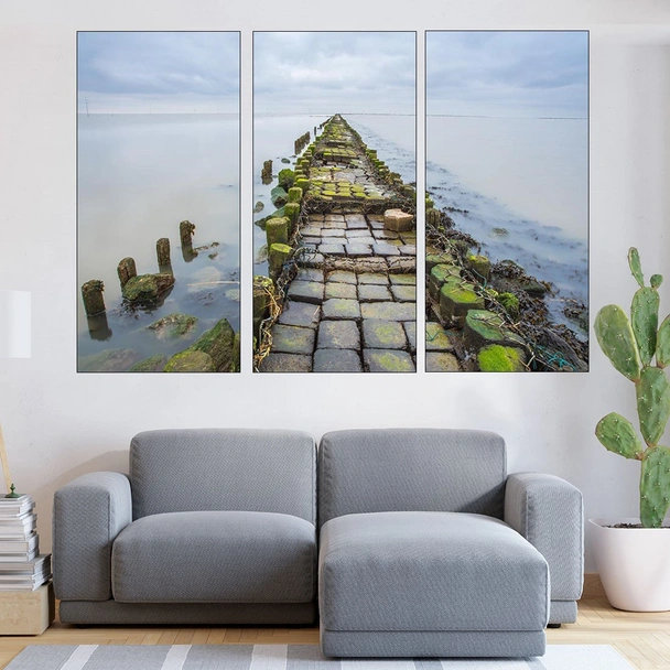 Каменен мост в морето - картина пано за стена - Image 2