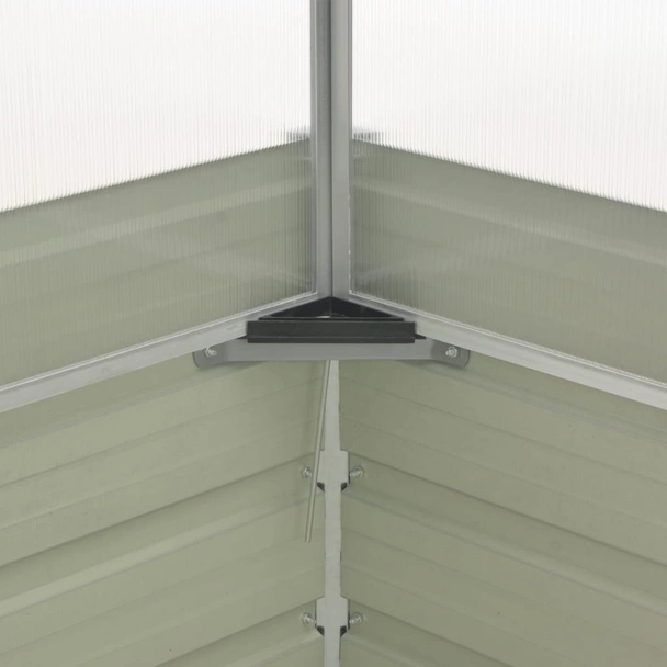 Мини парник, 100x100x85 см, кафяв с повдигащ покрив - Image 5