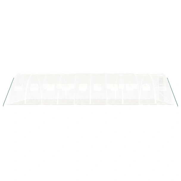 Оранжерия със стоманена рамка бяла 40 м² 10x4x2 м - Image 4