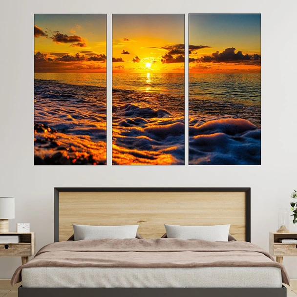 Залез над открито море - картина пано за стена - Image 2