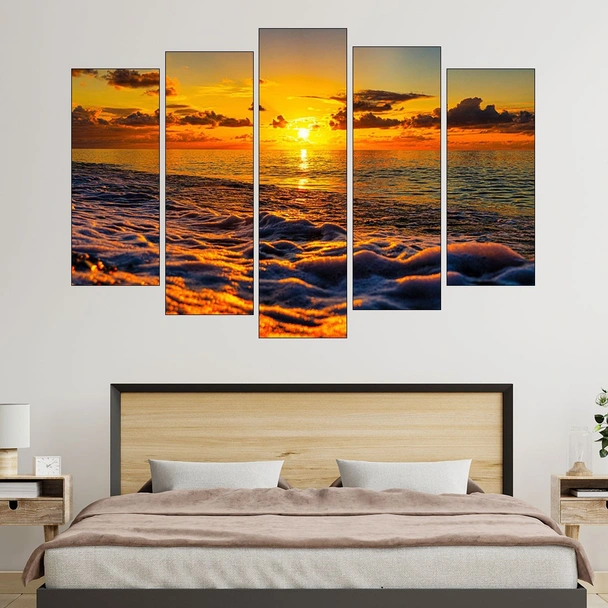 Залез над открито море - картина пано за стена - Image 3