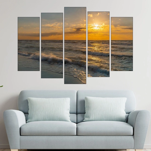 Красив залез над Балтийско море - картина пано за стена - Image 3