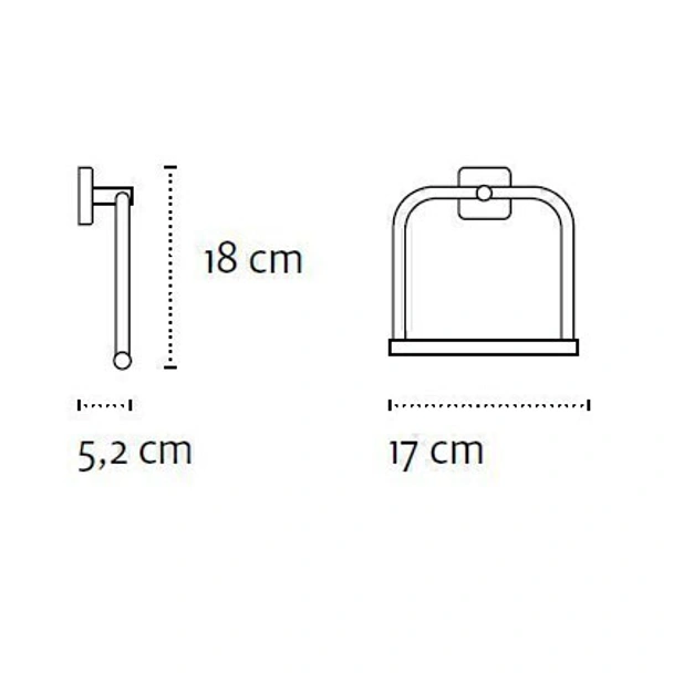 Поставка за хавлия 4224 Quattro KAPITAN - Image 2