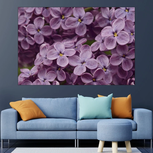 Люляк в близък план - картина пано за стена