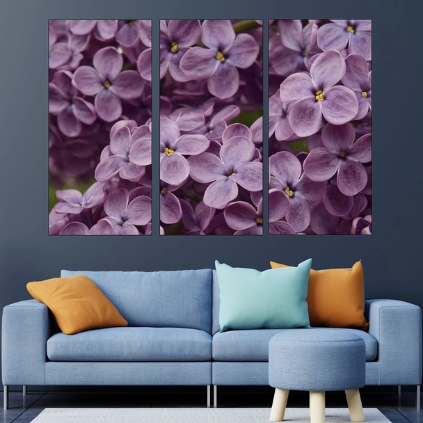 Люляк в близък план - картина пано за стена - Image 2