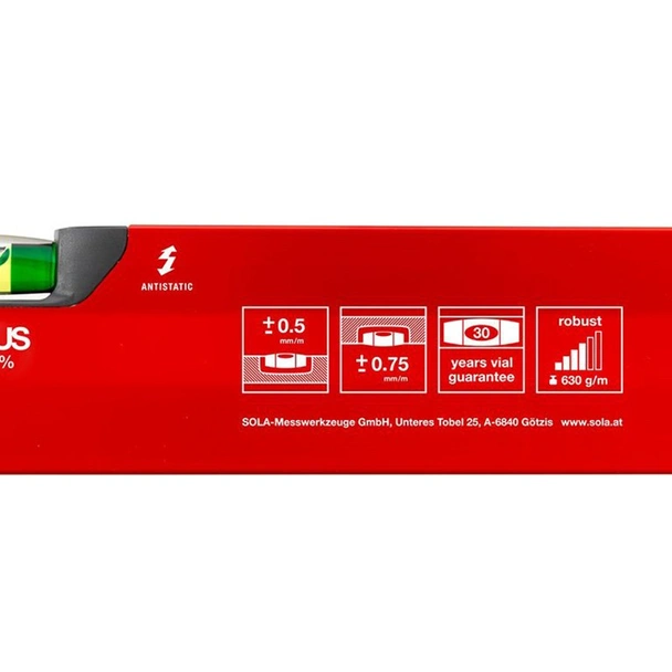 Нивелир алуминиев 2000 мм, 0.75 мм/м sola big x 3 200 - Image 4