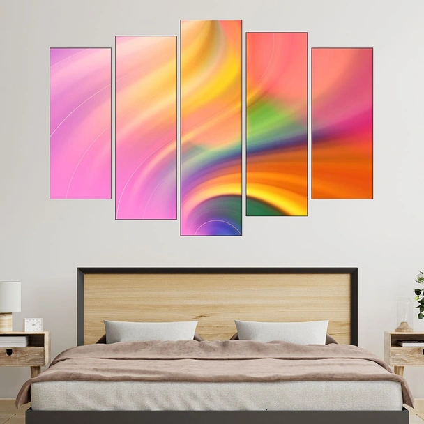Цветен абстрактен фон - картина пано за стена - Image 3