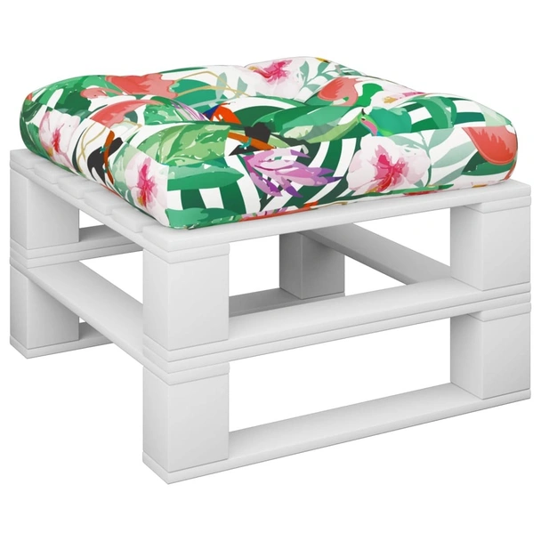 Палетна възглавница многоцветна 58x58x10 см Оксфорд плат - Image 3