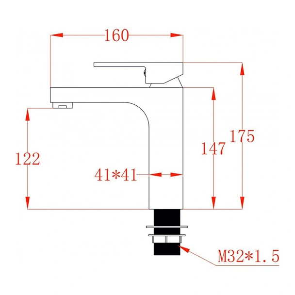 Стоящ смесител за баня Ясмина BS полиран мат INTER CERAMIC - Image 3