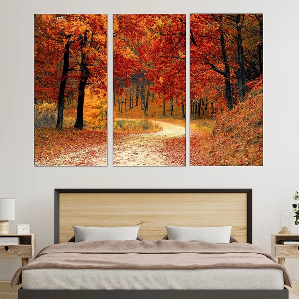 Живописна пътека в гората - картина пано за стена - Image 2