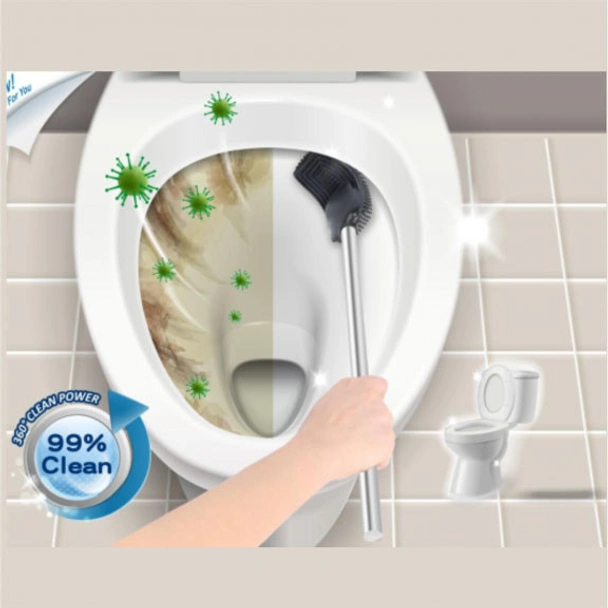 Kошче за баня и четка за тоалетна бели ICA 8355W INTER CERAMIC - Thumbnail 3