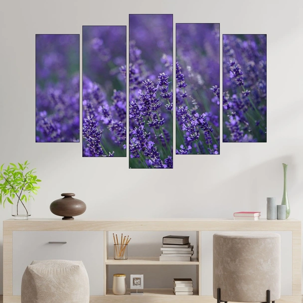 Цъфнала в полето лавандула - картина пано за стена - Image 3