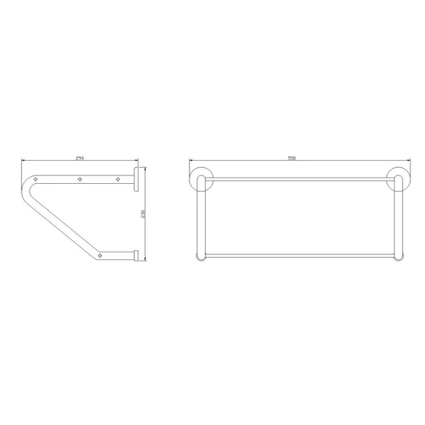Закачалка за хавлии тип скара 50 см 412 - Image 2
