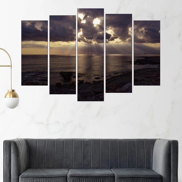 Здрач над морето - картина пано за стена - Image 3