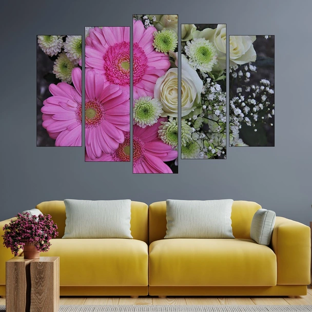 Красив букет от цветя - картина пано за стена - Image 3
