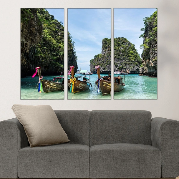Лодки на остров Ко Фи Фи - картина пано за стена - Image 2