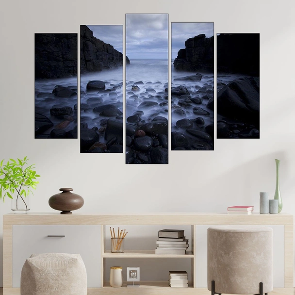 Морски каменен силует - картина пано за стена - Image 3
