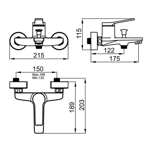 Смесител за вана/душ Greos FAYANS - Image 2