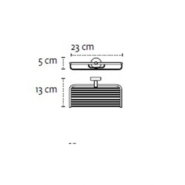Двойна сапунерка за баня тип мрежа Moderno KAPITAN - Image 2
