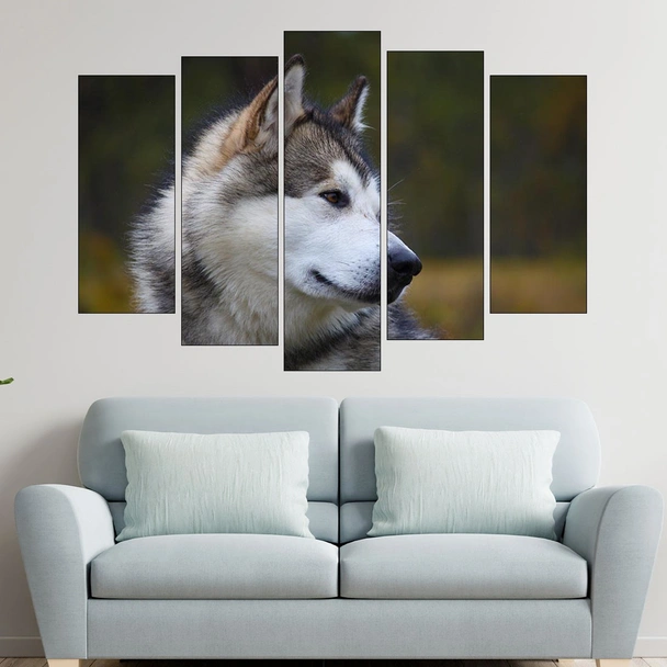 Портрет на Аляски маламут - картина пано за стена - Image 3