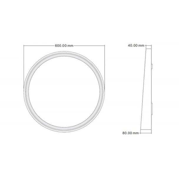 Oгледало за баня ∅60 см Черен мат - INTER CERAMIC - Image 7